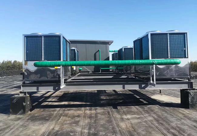 酒店热水用碧涞空气源热水机，恒温稳定更经济