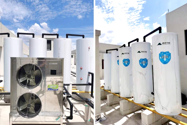 派出所热水系统用碧涞直热闭式承压热泵热水机,大家都说好