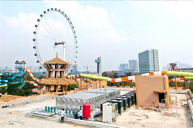 顺德华侨城水上乐园热水工程，碧涞空气能热泵引领热水革命