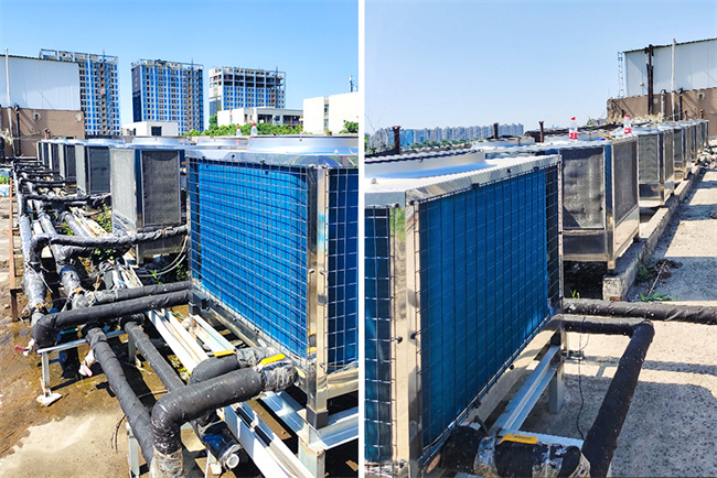 碧涞节能热泵热水机助力西安财经大学