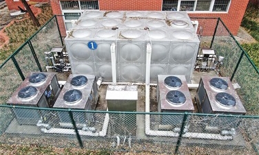 碧涞空气源热泵满足山东学校热水工程节能稳定需求