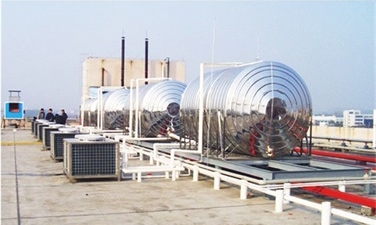 大型工厂用空气能热泵机组，节能热水全天享