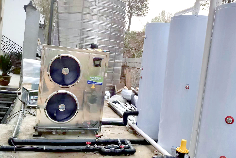 商用空气能热泵热水系统，闭式比开式用水更舒适
