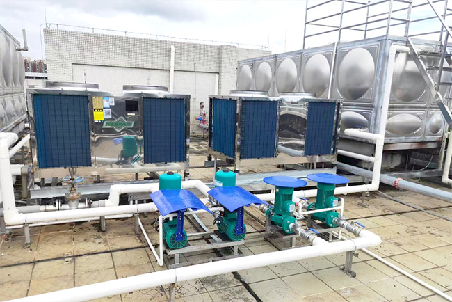 碧涞空气源热泵热水机为广州二中打造绿色热水新体验