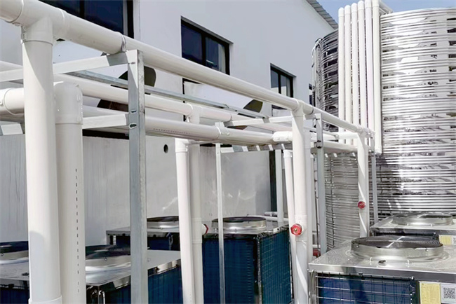 江苏省盐城市某阀门厂选择碧涞空气能热泵热水机组，提升员工生活热水体验